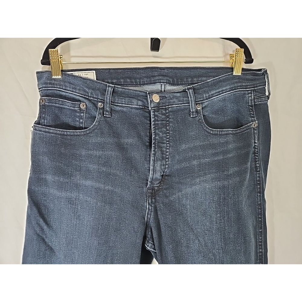Gap Size 33 High Rise Cigarette Jeans Medium Wash Ankle Straight Denim - Picture 6 of 10